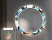 Rundt dekorativt spejl med LED baggrundsbelysning til entreen - ball #5