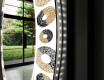 Rundt dekorativt spejl med LED baggrundsbelysning til stuen - donuts #11