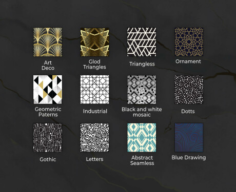 Rundt designer spejl med lys til badeværelse - Golden lines #10