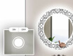 Rundt dekorativt spejl med LED baggrundsbelysning til badeværelset - industrial #4