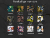Rundt dekorative spejle med lys til stuen - Leaves #8