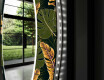 Rundt dekorativt spejl med LED baggrundsbelysning til entreen - botanical flowers #11
