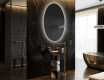 Ovalt badeværelses spejl med LED L226 - Lodret #9