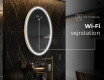 Ovalt badeværelses spejl med LED L228 - Lodret #6