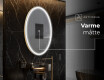 Ovalt badeværelses spejl med LED L228 - Lodret #8