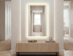 Vertikal spejl med LED-baglys LED01