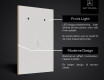 Vertikal spejl med LED-baglys LED01 #6