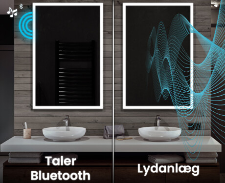 Vertikal spejl med LED-baglys LED01 #7
