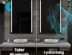 Langt spejl med lys til værelse L02 #7
