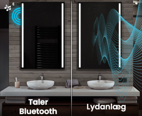 Langt spejl med lys til værelse L02 #7