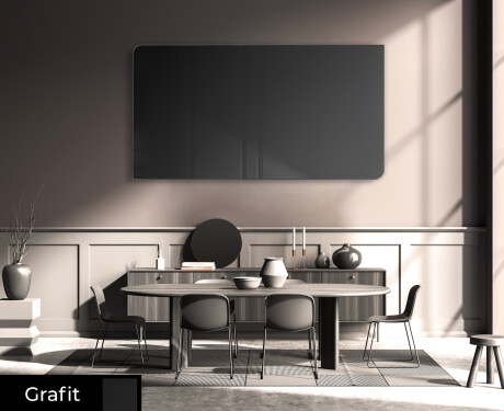 Afrundede moderne farvet spejl dekoration L173 #5