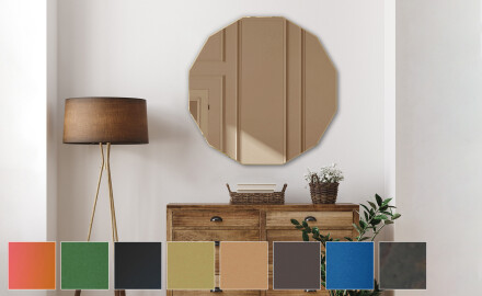 Runde vægspejl dekoration L176