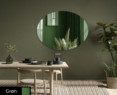 Ovale moderne farvet spejl dekoration L178 #1