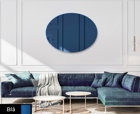 Ovale moderne farvet spejl dekoration L178 #3