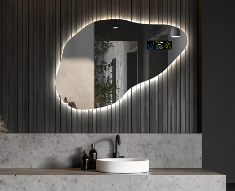 LED Badeværelses spejl med uregelmæssig form P221 #6