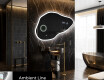 Dekorations spejl med LED lys P222 #1