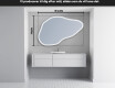 LED Badeværelses spejl med uregelmæssig form P222 #5