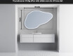 LED Badeværelses spejl med uregelmæssig form P223 #5