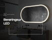 Ovalt badeværelses spejl med LED L230 #9