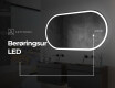 Ovalt badeværelses spejl med LED L230 #8