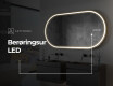 Ovalt badeværelses spejl med LED L231 #9