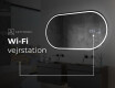 Ovalt badeværelses spejl med LED L231 #7