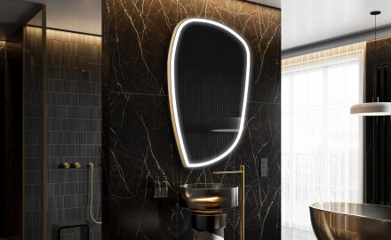 LED Badeværelses spejl med uregelmæssig form I222