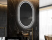 Ovalt badeværelses spejl med LED L231 - Lodret #3