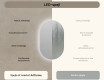 Ovalt badeværelses spejl med LED 50x80cm med koldt LED-lys 7000K, varmt lys 3000K eller neutralt lys 4500K #6