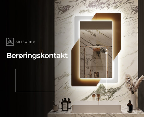 Langt spejl med lys - Retro #9