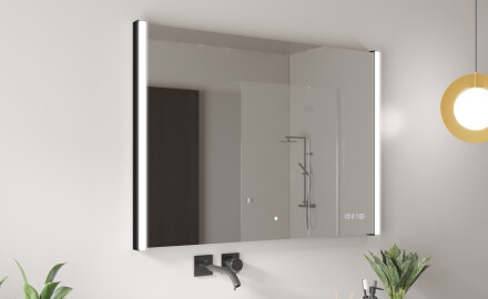 LED spejl med jernramme til badeværelse - Superlight