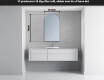 LED Badeværelses spejl med uregelmæssig form Y221 #4