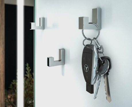 LED spejl med knager til entre - Andes #2