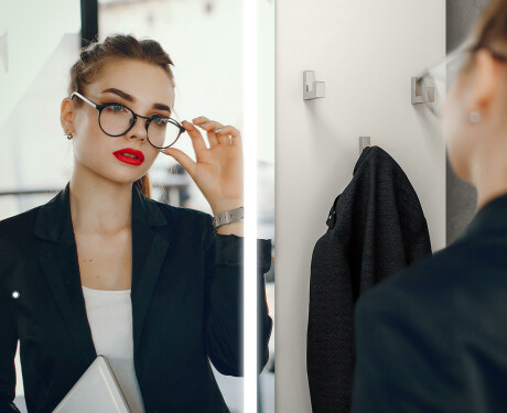 LED spejl med knager til entre - Andes #6