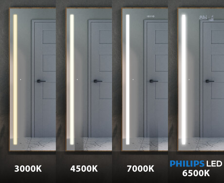 LED spejl med knager til entre - Andes #7