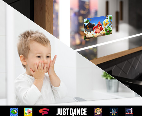 Vintage spejl med lys til badeværelse - FrameLine L61 #9