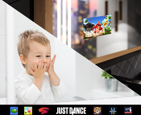 Badeværelsesspejl med lys LED med træramme - FrameLine L131 #9