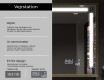 Badeværelsesspejl med LED-belysning og ramme - FrameLine L134 #7