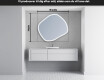 LED Badeværelses spejl med uregelmæssig form R222 #5
