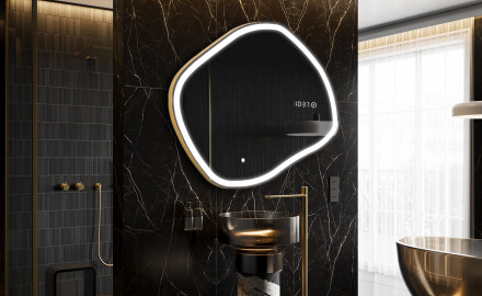 LED Badeværelses spejl med uregelmæssig form R222