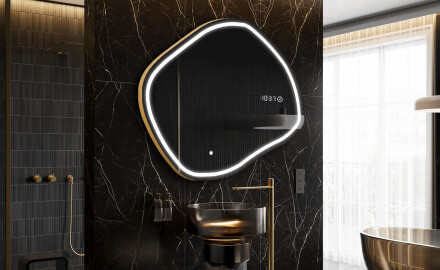 LED Badeværelses spejl med uregelmæssig form R223