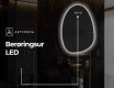 LED Badeværelses spejl med uregelmæssig form SF221 #8