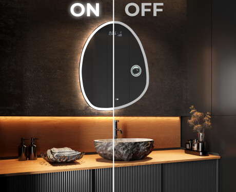 LED Badeværelses spejl med uregelmæssig form SF222 #3