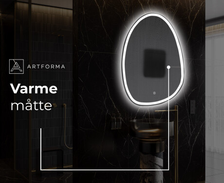 LED Badeværelses spejl med uregelmæssig form SF222 #9