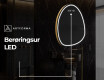 LED Badeværelses spejl med uregelmæssig form SF223 #8