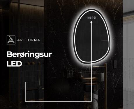 LED Badeværelses spejl med uregelmæssig form SF223 #8