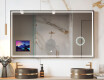 Rektangulært Smart LED Apple Spejl med Displine L49 Ramme