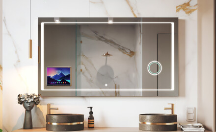 Smart LED badeværelsesspejl med Displine Apple L61 ramme