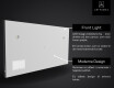 SMART Badeværelsesspejl med lys LED L01 Apple #5