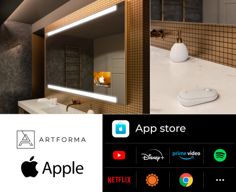 SMART Badeværelsesspejl med lys LED L47 Apple #2